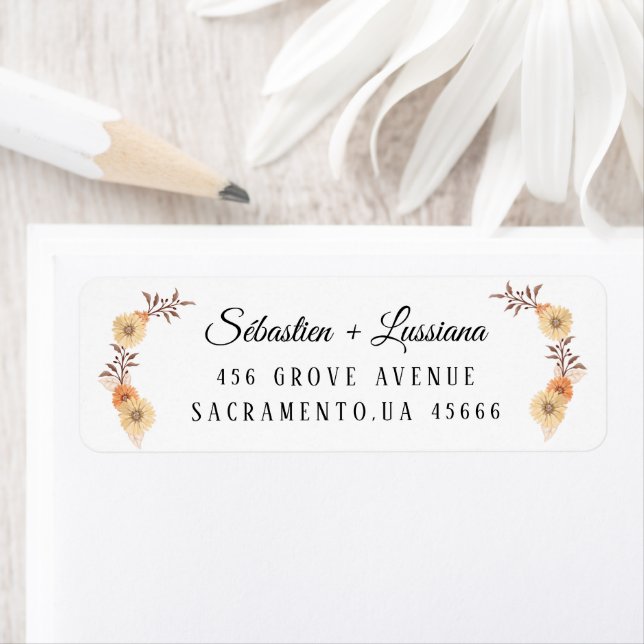 Modern Brush Handwritten Return Address Label (Insitu)