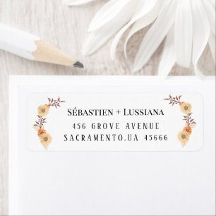 Modern Brush Handwritten Return Address Label