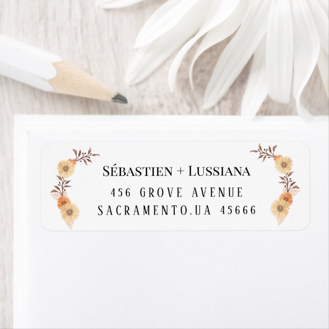 Modern Brush Handwritten Return Address Label (Insitu)