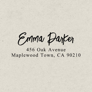 Modern Brush Handwritten Script Simple Self-inking Stamp