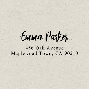 Modern Brush Handwritten Script Simple Self-inking Stamp