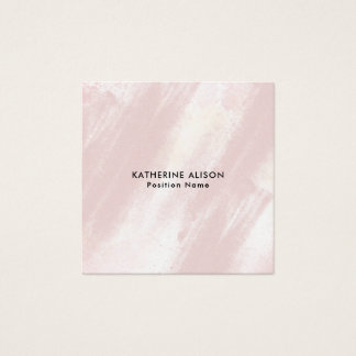  Modern Brush Stroke texture Square Business Card