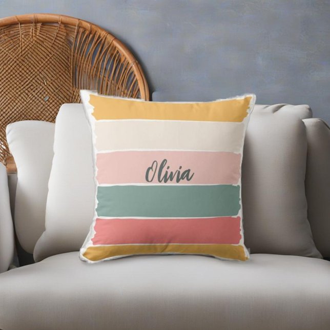 Modern Brush Strokes with Tendy Colours Cushion (Creator Uploaded)