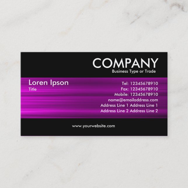 Modern - Brushed Magenta Texture Business Card (Front)