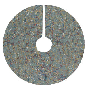 modern brushed polyester tree skirt
