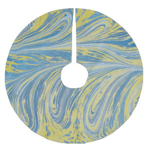 modern brushed polyester tree skirt