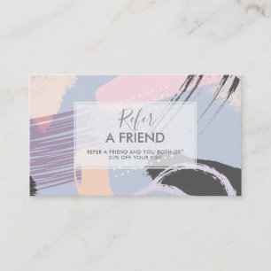 Modern Brushstrokes Composition Referral Card