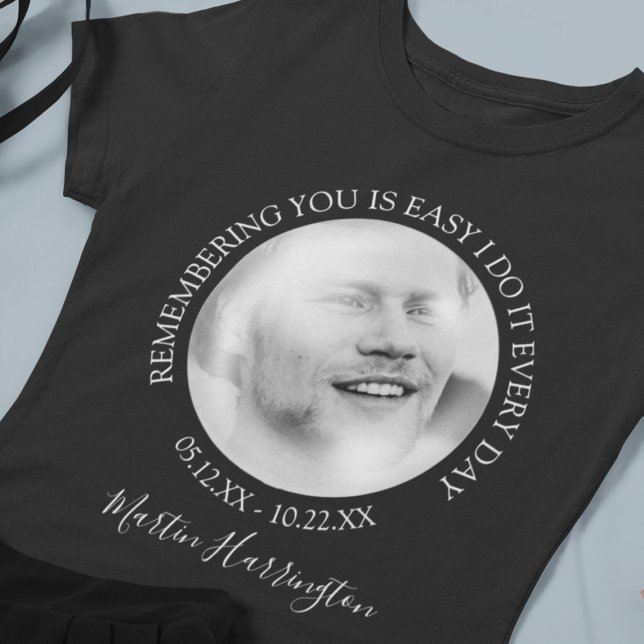 Modern Bubble Effect Photo | Memorial T-Shirt (Creator Uploaded)