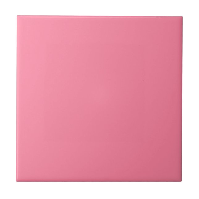 Modern Bubble Pink Plain Solid Colour Ceramic Tile (Front)