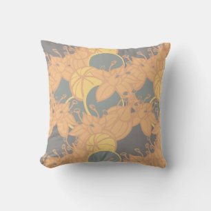 Modern Bud & Flower Bold Pattern Cushion