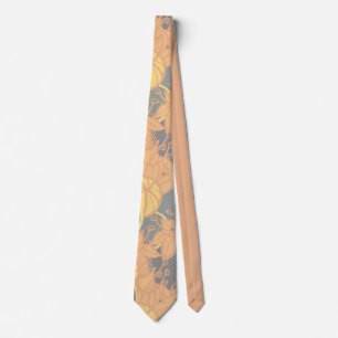Modern Bud & Flower Bold Pattern Tie