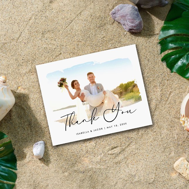 Modern Budget Wedding Photo Thank You (Creator Uploaded)