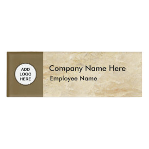 Modern Bulk Logo Name ID Badges