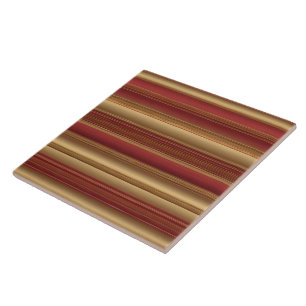 Modern Burgundy Gold Luxury Linen Collection Ceramic Tile