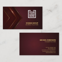 Modern Burgundy Gold | Luxury Professional