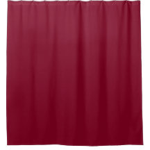 Modern Burgundy Red Shower Curtain