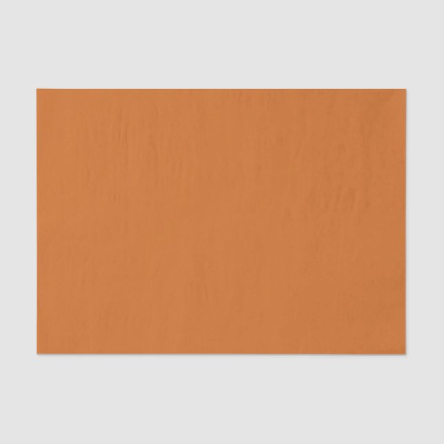 Modern Burnt Orange Autumn Tissue Paper (Front)