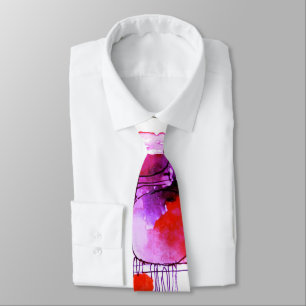 Modern Business Abstrac Pink Blue Tie