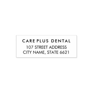 Modern Business Address with Professional Logo Self-inking Stamp