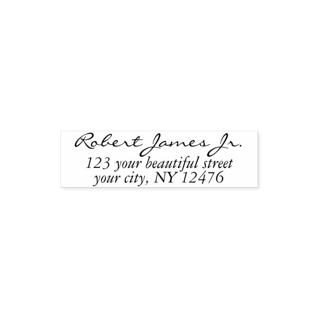 Modern Business Address with Professional Logo  Self-inking Stamp (Design)