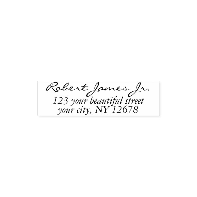 Modern Business Address with Professional Logo  Self-inking Stamp (Design)