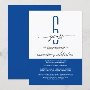 Modern Business Anniversary Party Invitation cards