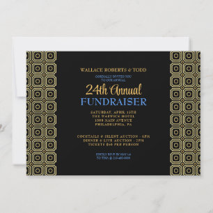 Modern Business Auction Corporate Gala Fundraiser Invitation