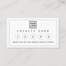 Modern Business Branding Logo Loyalty Card