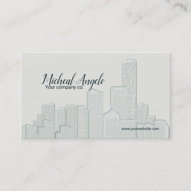 Modern business card (Front)