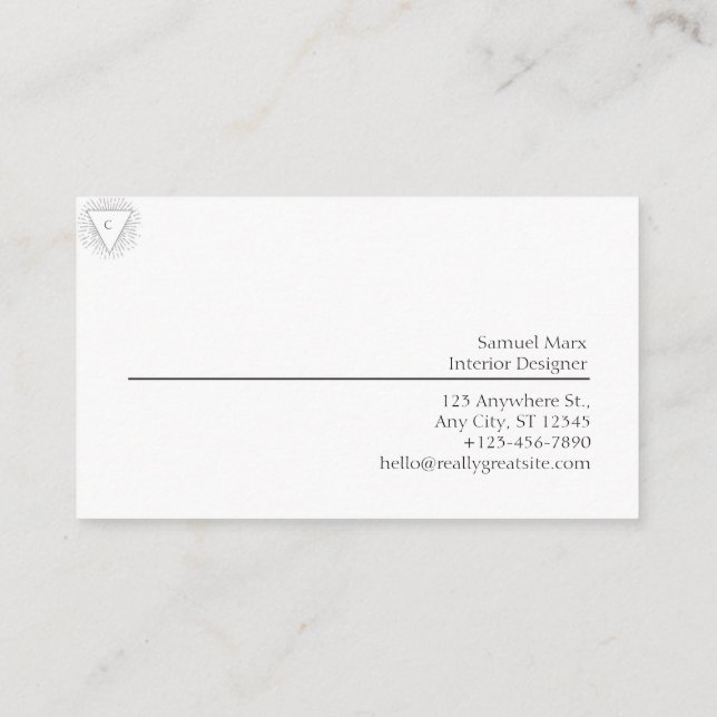 Modern Business Card (Back)