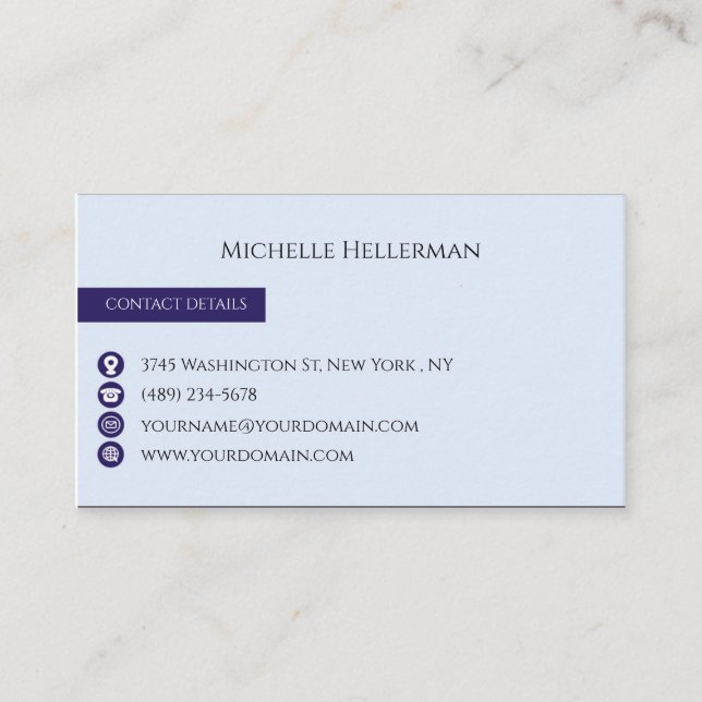 Modern  business card (Front)