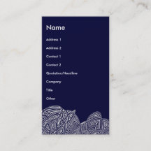 Modern Business Card  (Abstract Front and Back)