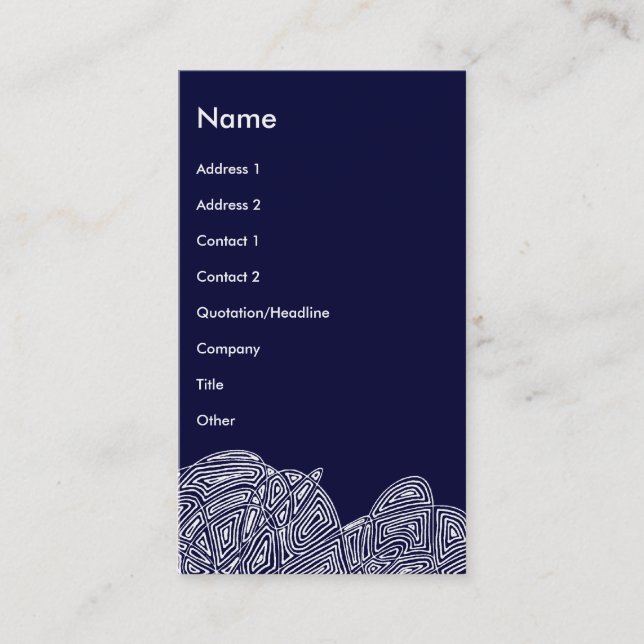 Modern Business Card  (Abstract Front and Back) (Front)