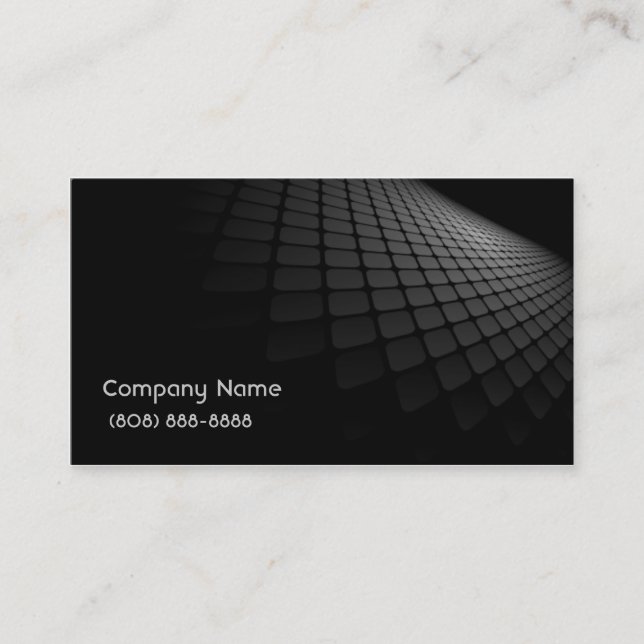 Modern Business Card Black/Grey (Front)