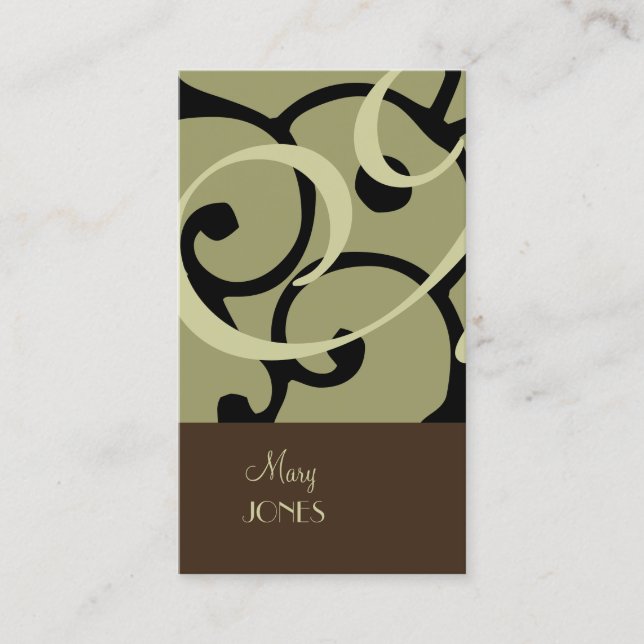 Modern Business Card en deco/DIY colours (Front)
