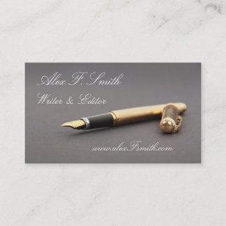Modern Business Card for Writen Editor