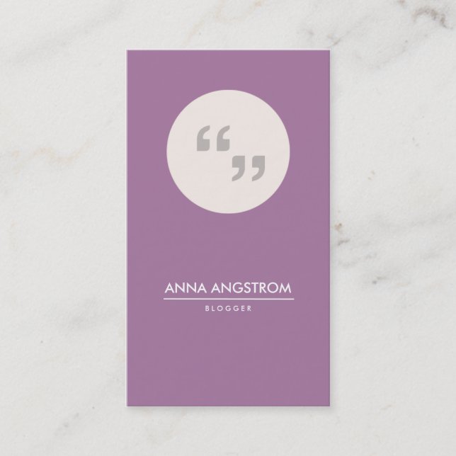 Modern Business Card | No. 36 (Front)