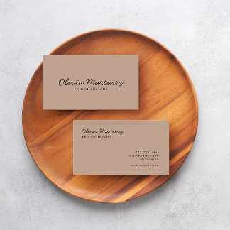 Modern Business Cards | Elevate Your Brand(Almond)