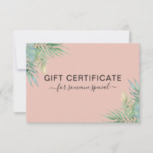 MODERN BUSINESS CERTIFICATE TROPICAL gift for you