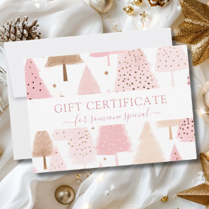 MODERN BUSINESS CHRISTMAS CERTIFICATE gift for you