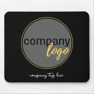 MODERN BUSINESS COMPANY LOGO BRANDING CUSTOM TEXT MOUSE PAD