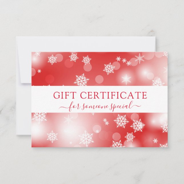 MODERN BUSINESS CRISTMAS CERTIFICATE gift for you (Front)