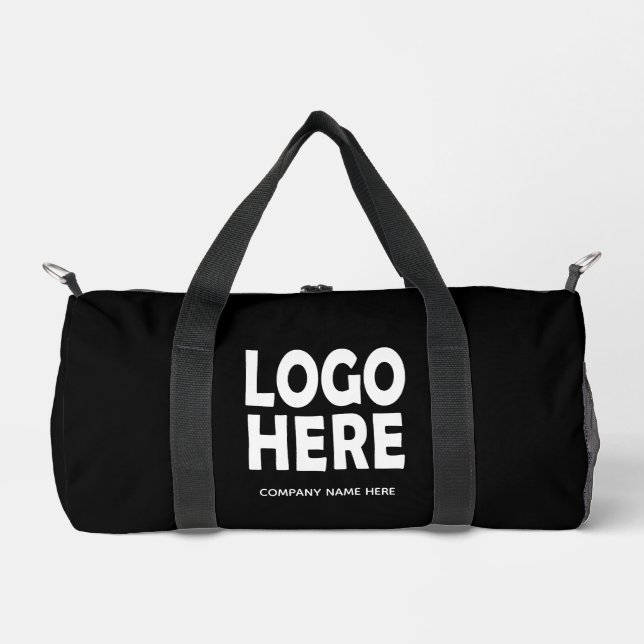 Modern business custom logo promotional duffle bag (Front)