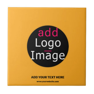 Modern Business Custom Macaroni & Cheese Hue Ceramic Tile