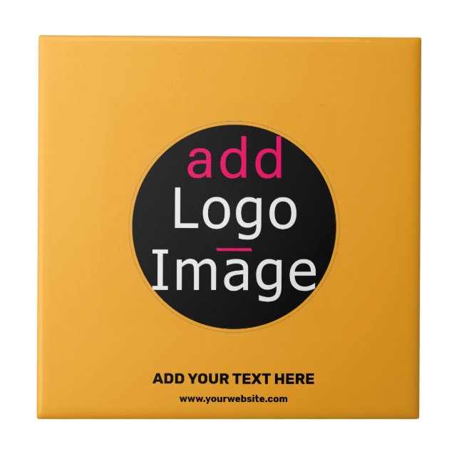 Modern Business Custom Macaroni & Cheese Hue  Ceramic Tile (Front)