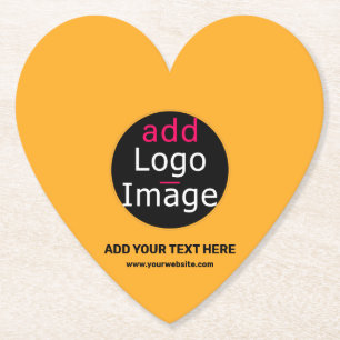 Modern Business Custom Macaroni & Cheese Hue  Paper Coaster