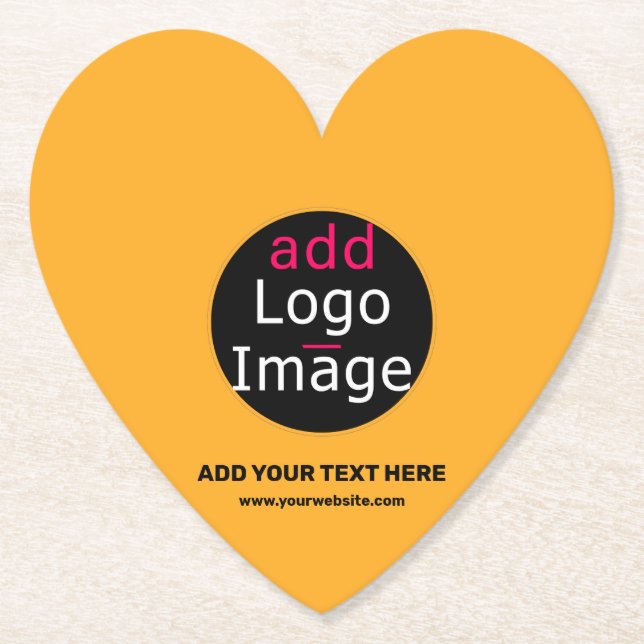 Modern Business Custom Macaroni & Cheese Hue  Paper Coaster (Front)