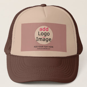 Modern Business Customisable Dusty Rose Hue  Trucker Hat