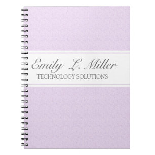 Modern Business Design Lavender Chic Executive Notebook