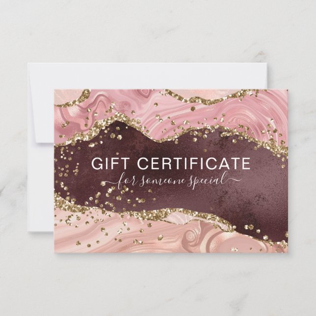 MODERN BUSINESS GLITTER CERTIFICATE  (Front)